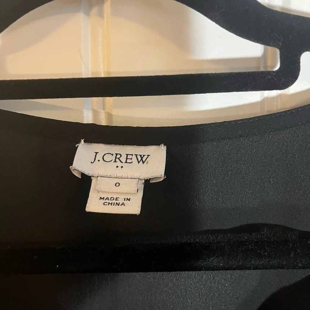 J.Crew Sheer Ruffle Sleeve Blouse Size: 0